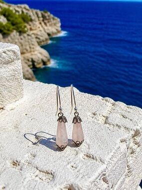 NEW! Rose Quartz Earrings